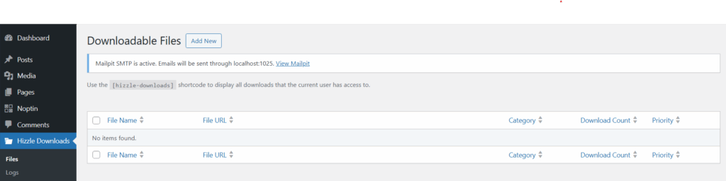Hizzle Downloads Menu